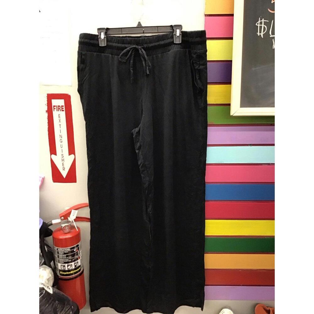 Anybody cozy knit 2pack jogger and full length pants large tall black/black